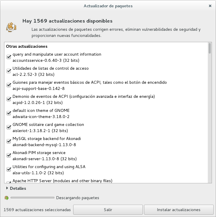 Actualización con gpk-update-viewer