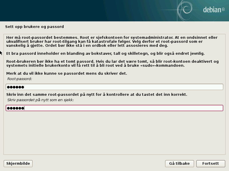 Administratorpassord