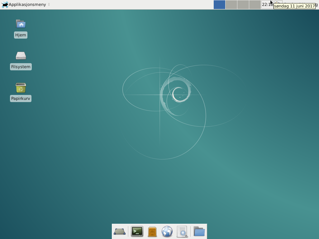 Xfce-skrivebordet